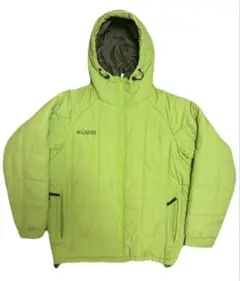 00s Columbia hooded puffer jacket グリーン