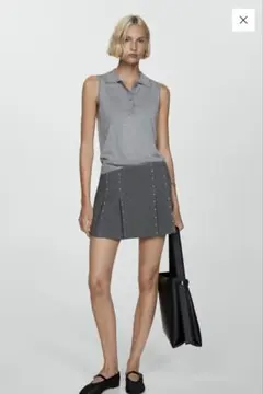 MANGO スタッズミニスカート