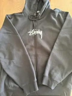 Stussy★刺繍ロゴ　XL ブラック　パーカー