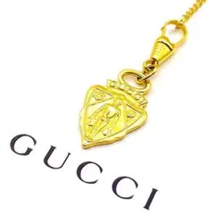 美品】OLD GUCCI オールドグッチ クレストチャーム ネックレス デムナ