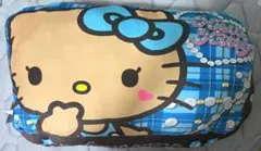 Hello Kitty 日焼けキティ もちもちクッション ブルー ハローキティ