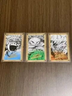 僕のヒーローアカデミア原画展 箔押しクリアカード 緑屋出久 爆豪勝己 轟焦凍