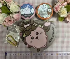 ハチワレ　バレンタイン　しまむら　ハートポーチ新品未使用タグ付き　ちいかわ　缶