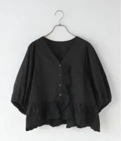 ローリーズファーム LOWRYSFARM カットワークフリルブラウスのサムネイル