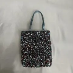 ZARA ビーズ装飾 ハンドバッグ 小型