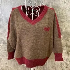 ✨アーバンリサーチ✨セーター♡Vネック♡ニット♡ストレッチ有♡ブラウン♡(F)