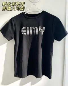 ◉ラスト一点❗️EIMYパールロゴTシャツ（BLACK）のサムネイル