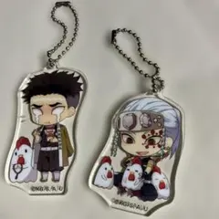 悲鳴嶼行冥 、宇髄　ローソンコラボ　アクリルキーホルダー　2点　鬼滅の刃