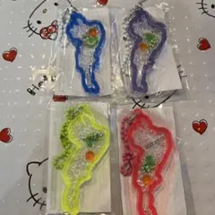 琵琶湖キーホルダー 龍　4色セット