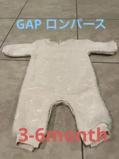 【美品】GAP フリースロンパース 3-6month
