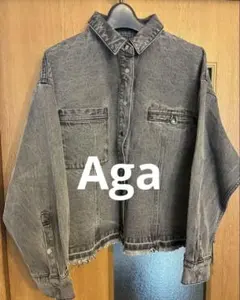 ヤマダヤ　福袋　70%引　ジージャン　Aga カットオフデニムジャケット 黒