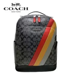 Coach グラハム シグネチャー キャンパス ダイアゴナル ストライププリント