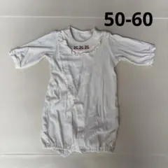 ロンパース 50 60 2way カバーオール さくらんぼ 長袖