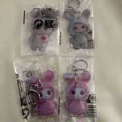 ウサギキャラクター アクリルキーホルダーセット