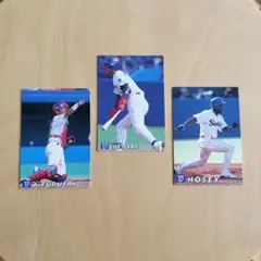 1998年カルビー スワローズ選手カードセット 池山隆寛、古田敦也、ホージー