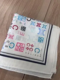 CELINE カラフルロゴハンカチ