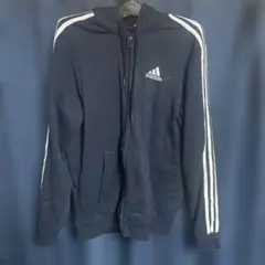 adidas ネイビーブラック パーカー 90s ヴィンテージ