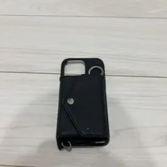 ブラックレザー風iPhoneケース