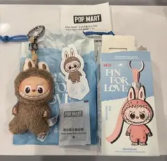 【&】ラブブ ぬいぐるみ イニシャル PIN FOR LOVE 正規品