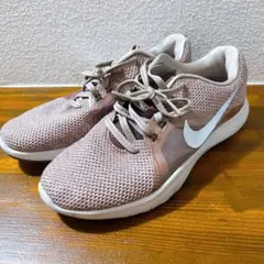 【未使用に近い】NIKE FLEX メッシュ スニーカー 24.5cm ピンクのサムネイル