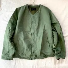 【ズッカ】ブルゾン 裾ドロスト 裏地メッシュ スナップボタン ポケット有 M