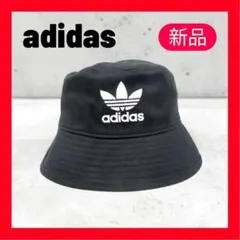 新品✨アディダス バケットハット 黒 OSFM トレフォイル 男女兼用人気定番