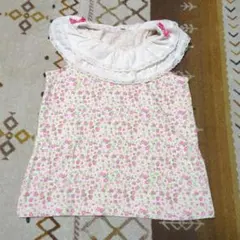 美品☆花柄ノースリーブ 130cmのサムネイル