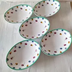 未使用 Narumi Hallmark オーバル皿 5枚セット