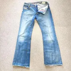 【DIESEL】イタリア製 ボタンフライデニム W31 ダメージ加工 931