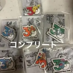 ガチャ ポケモン30周年 メタルチャームマスコット 全7種セット　コンプリート
