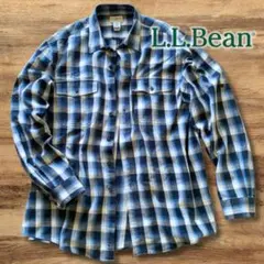 『好配色◎』LL.Bean(エルエルビーン)コットンオンブレチェックシャツ