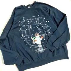 激レア ヴィンテージ アメカジ古着 クリスマス スウェット トレーナー 大きめ