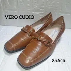 【未使用級】ブラウン ローファー 25.5cm