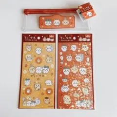 新品未使用　ちいかわ　キラキラシール2種　ペンケース　セット