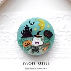 ハンドメイド レジン ブローチ ハロウィン キーホルダー ヘアゴム等
