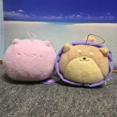 ねこもどき しばもどき 羊毛フェルト風マスコットぬいぐるみ 全種セット