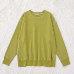 ✨美品✨ アーバンリサーチ ステッチ配色スウェットトレーナー グリーン シンプルのサムネイル