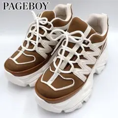 【美品】 PAGEBOY ページボーイ プラットチャンキースニーカー 厚底のサムネイル