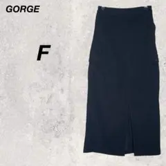 戈爾　緊身裙　黑色　長款　鬆緊腰　休閒　素色　口袋