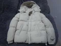 DIESEL フード付きダウンジャケット XS ホワイト アイボリー ホワイト フード付き ダウンジャケット XS ホワイト フード付き ダウン