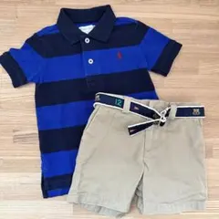ラルフローレン 12M ポロシャツ ハーフパンツ 上下セット
