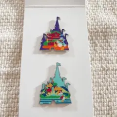 ディズニー　ピンバッチ　シンデレラ城　2点セット