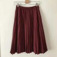 アーバンリサーチ　プリーツスカート ボルドー ワインレッド