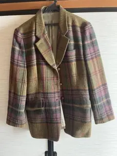 DAKS チェック柄 テーラードジャケット　古着