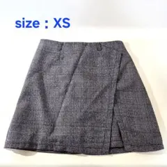 【⚠️確認点あり】 チェック柄ミニスカート (インパン付き) XSサイズ