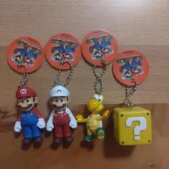 スーパーマリオ　マスコットフィギュア　4種セット
