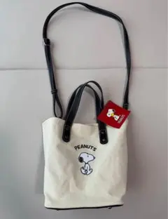未使用タグ付き♪ SNOOPY スヌーピー 2way バッグ