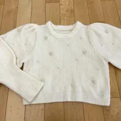 GRL グレイル　パール付きニット　セーター　トップス　ニット