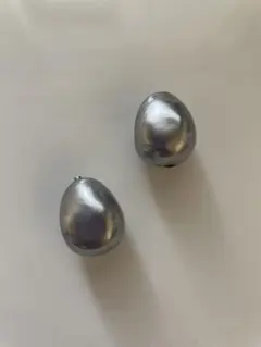 コットンパール インポート 2個セット アクセサリーパーツ　シルバー　ドイツ製