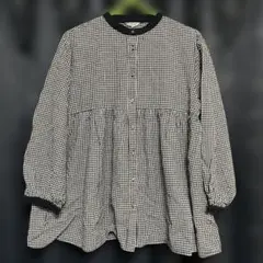 チェック柄長袖シャツ　トップス